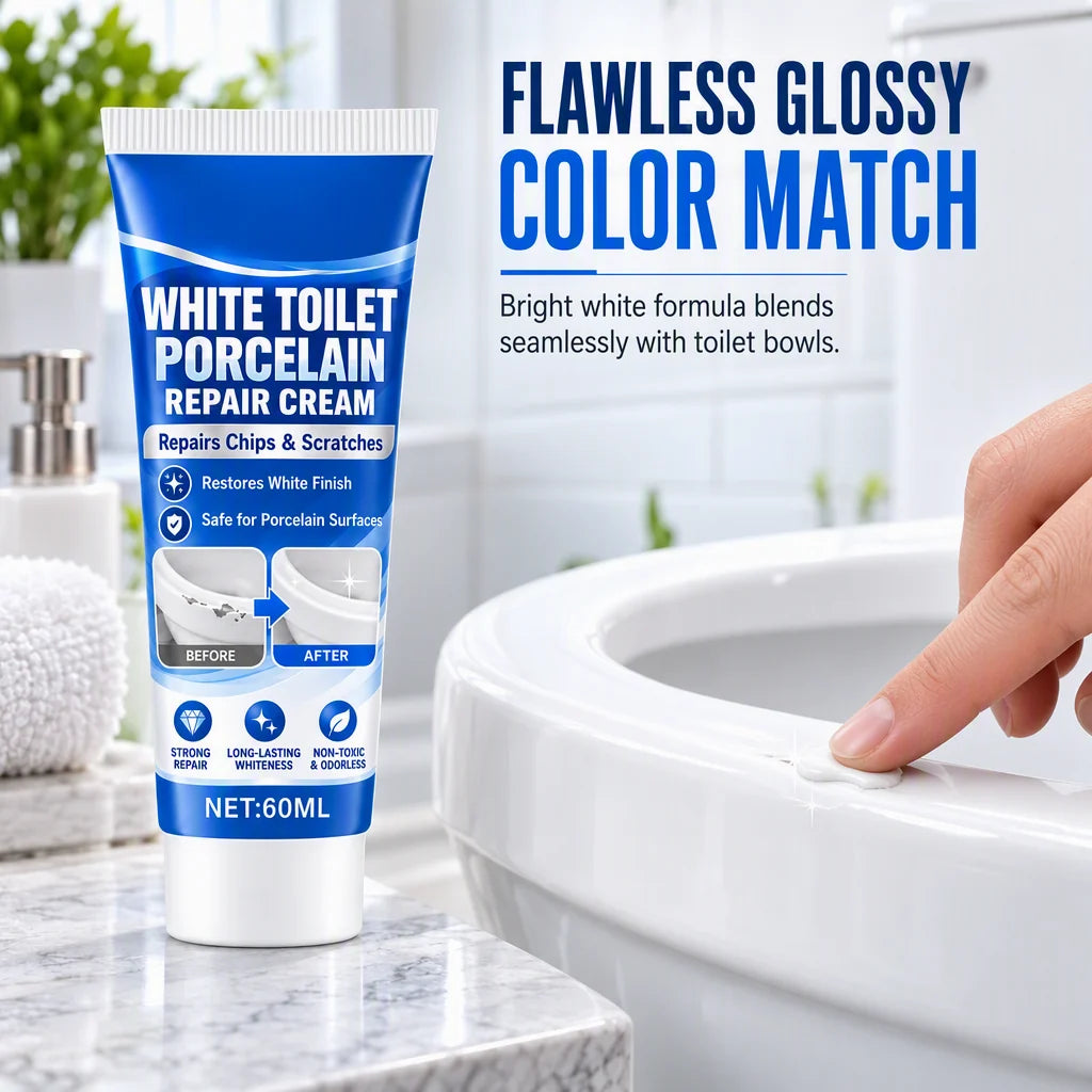 🔥🔥White Toilet Porcelain Repair Cream