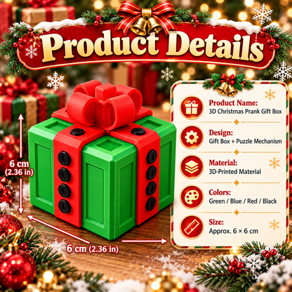 🎁 3D Christmas Prank Gift Box
