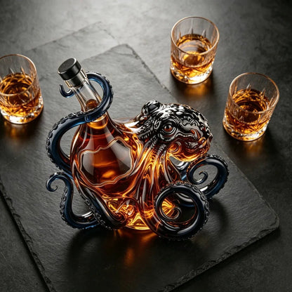 The Black Spiced Rum Kraken Decanter — 3D Sculpted Octopus Collector's Edition