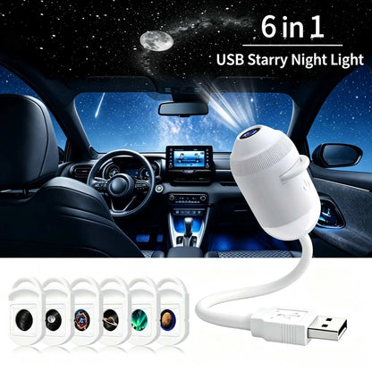 🌌 Mini Galaxy Star Projector – Dynamic Ambient Lighting for Bedrooms, Cars & Relaxing Spaces