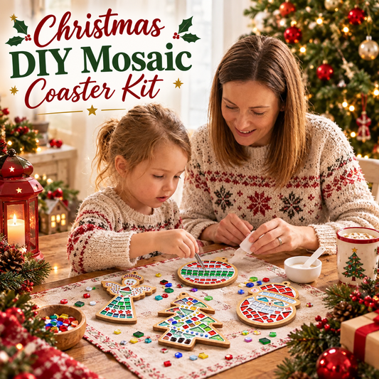 Christmas Diy Mosaic Coaster Kit