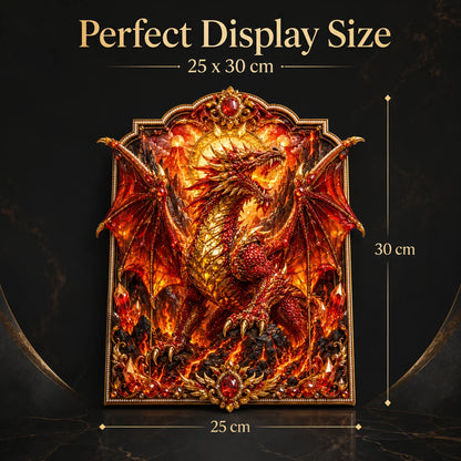 🐉 3D Layered Dragon Diamond Painting Kit, 5 Styles Fantasy Crystal Pearl Drill DIY Art Decor 25×30cm