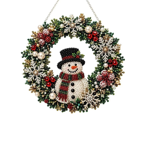 Christmas Diamond Painting Light Wreath DIY Kit