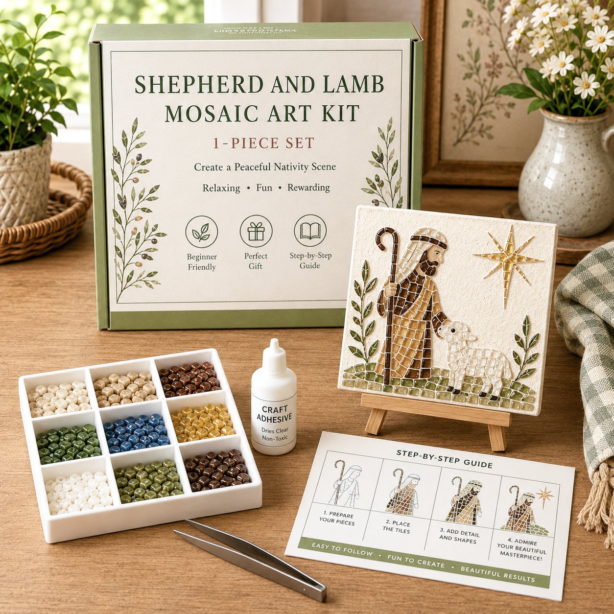 💥 LAST DAY 49% OFF - Nativity DIY Art Kit – Beginner-Friendly ✨