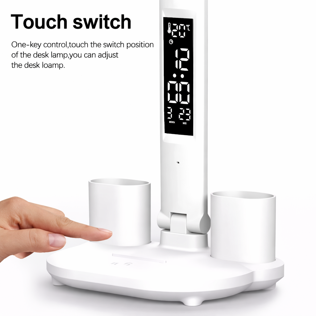 🔥Desktop Desk Lamp Fan with Smart LED Display & Touch Control
