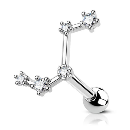 16G Astrology Zodiac Constellation Stud Earrings