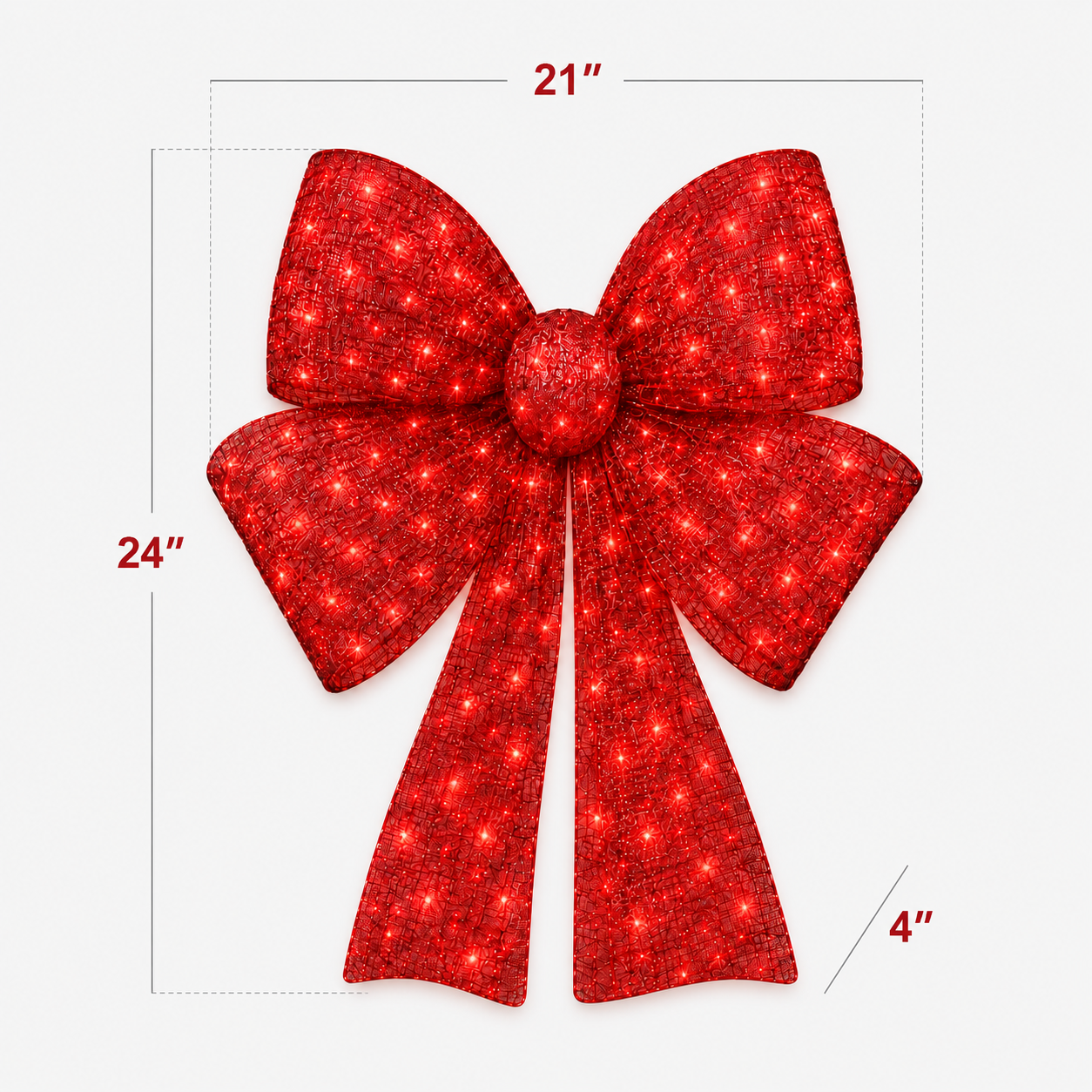 🔥55% OFF Hot Sale🎁✨🎄 48-Inch Lighted Christmas Bow 🎀