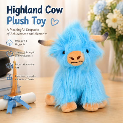 🎓 Graduation Highland Cow Plush – The Ultimate Sentimental Keepsake