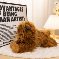 Brown Lying Highland Cow