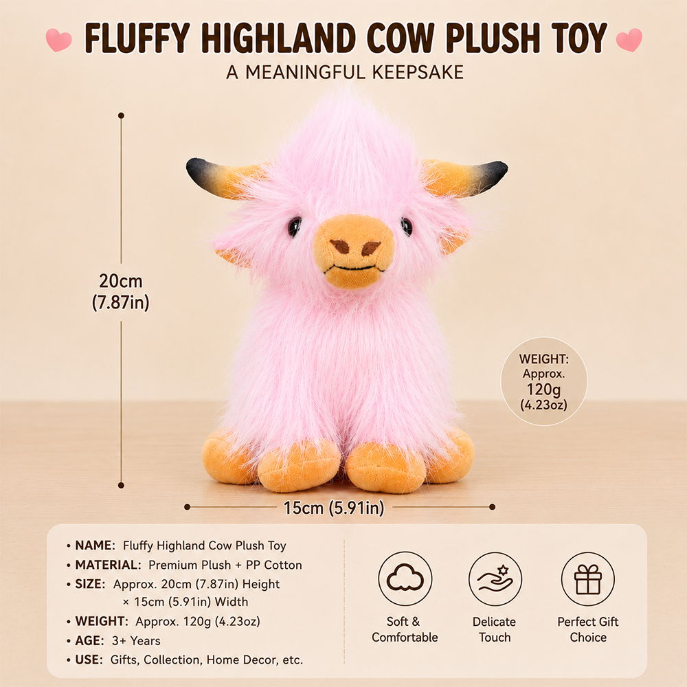 🎓 Graduation Highland Cow Plush – The Ultimate Sentimental Keepsake
