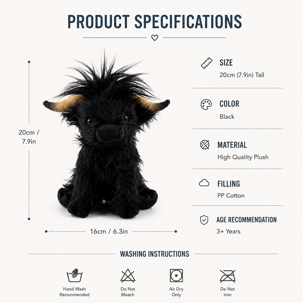 🎓 Graduation Highland Cow Plush – The Ultimate Sentimental Keepsake