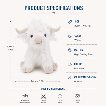 🎓 Graduation Highland Cow Plush – The Ultimate Sentimental Keepsake