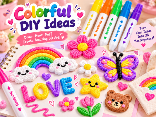 ✨ 3D Magic Drawing Pens – Create Puffy Art with Heat