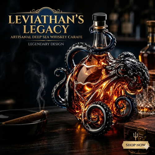 🔥HOT SALE 50% OFF - The Black Spiced Rum 3D Sculpted Octopus Collector's Edition Bottle🐙🥃