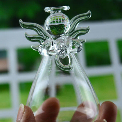 🕊️ Guardian Angel Flower Vase – Handmade Glass Keepsake | “I’m Always With You” Gift for Mother, Wife, or Friend 💐