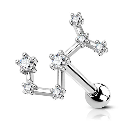 16G Astrology Zodiac Constellation Stud Earrings