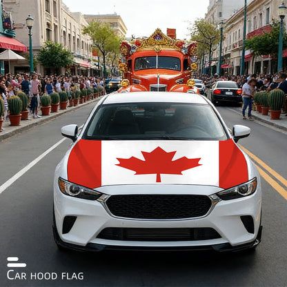 Show Your American Pride – American Flag Car Hood Cover Universal Size | 4th of July Ready🦅