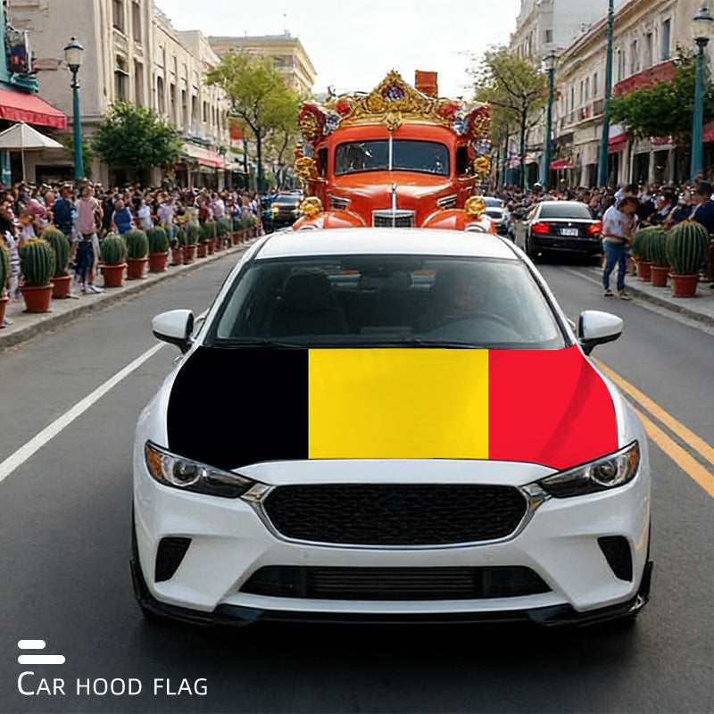 Show Your American Pride – American Flag Car Hood Cover Universal Size | 4th of July Ready🦅