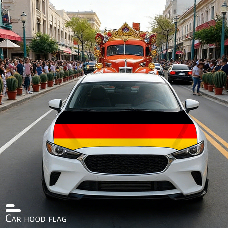 Show Your American Pride – American Flag Car Hood Cover Universal Size | 4th of July Ready🦅