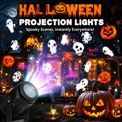 🎃🔥Halloween Skull Dynamic Light 10 Unique HD Projection Patterns