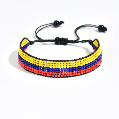 Country Flag Beaded Bracelet – Rep Your Nation, Bead by Bead