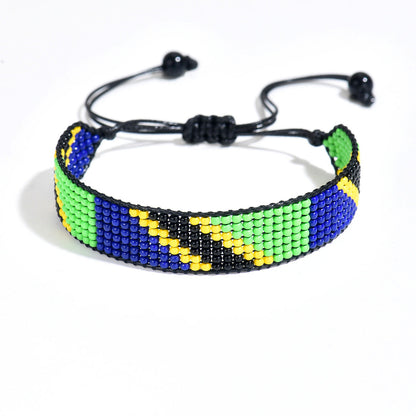 Country Flag Beaded Bracelet – Rep Your Nation, Bead by Bead