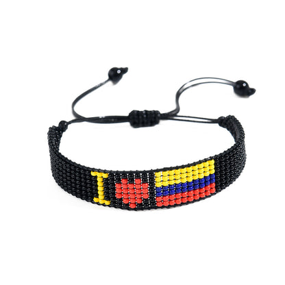 Country Flag Beaded Bracelet – Rep Your Nation, Bead by Bead
