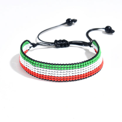 Country Flag Beaded Bracelet – Rep Your Nation, Bead by Bead