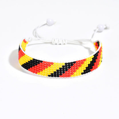 Country Flag Beaded Bracelet – Rep Your Nation, Bead by Bead