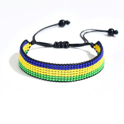Country Flag Beaded Bracelet – Rep Your Nation, Bead by Bead