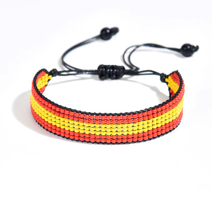 Country Flag Beaded Bracelet – Rep Your Nation, Bead by Bead