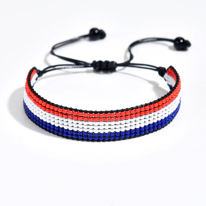 Country Flag Beaded Bracelet – Rep Your Nation, Bead by Bead