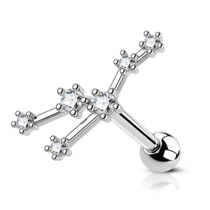 16G Astrology Zodiac Constellation Stud Earrings