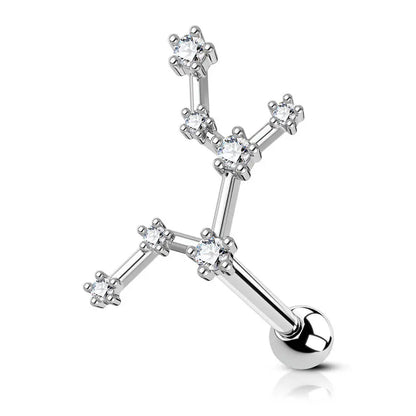 16G Astrology Zodiac Constellation Stud Earrings