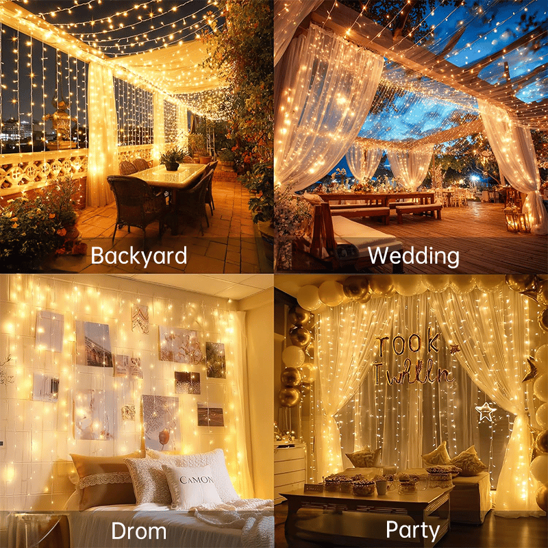 🔥50% discount-Remote-Control Led Curtain Light-9.8*9.8 FT