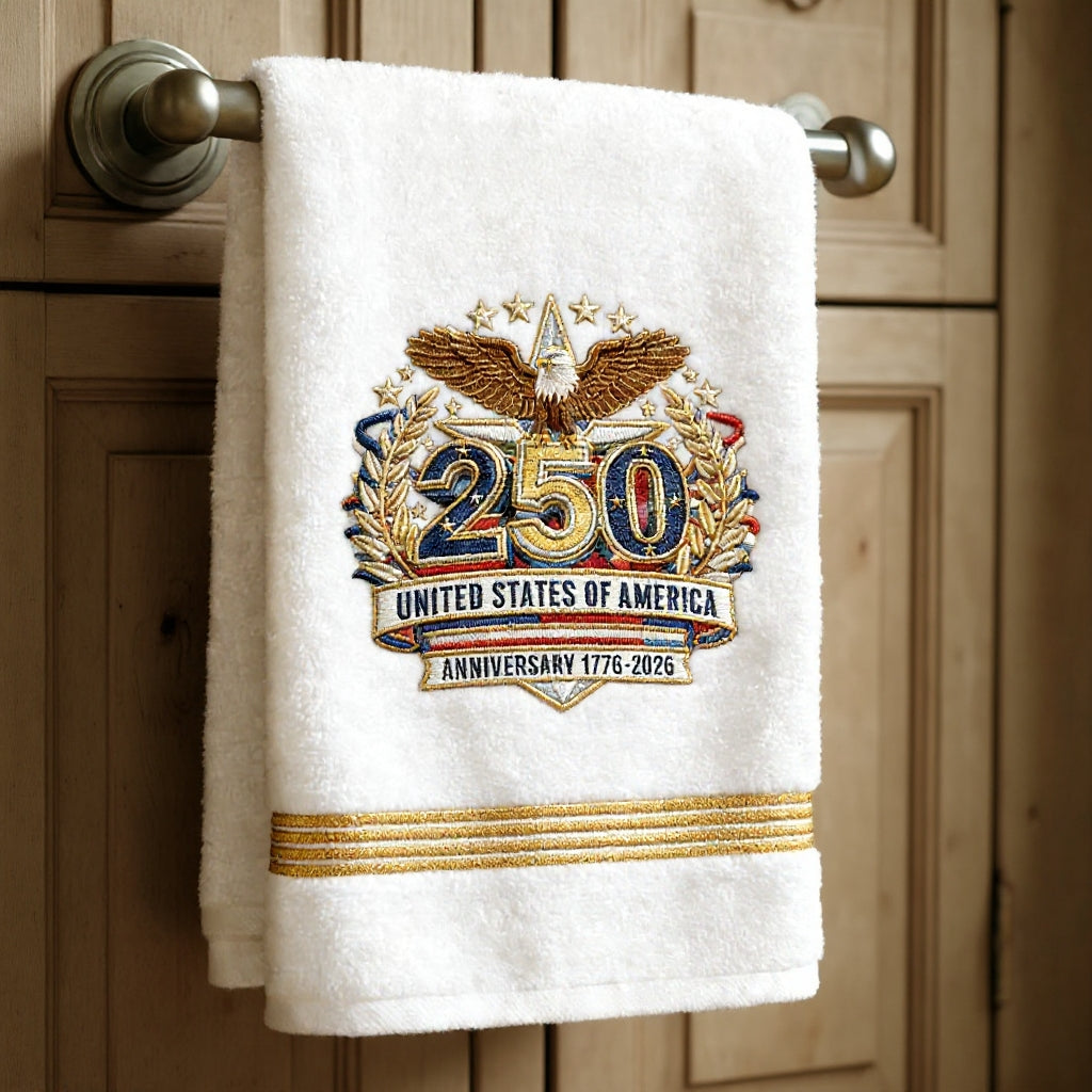 🎆🎉250th Anniversary Commemorative Towel | A Tribute Woven in Thread