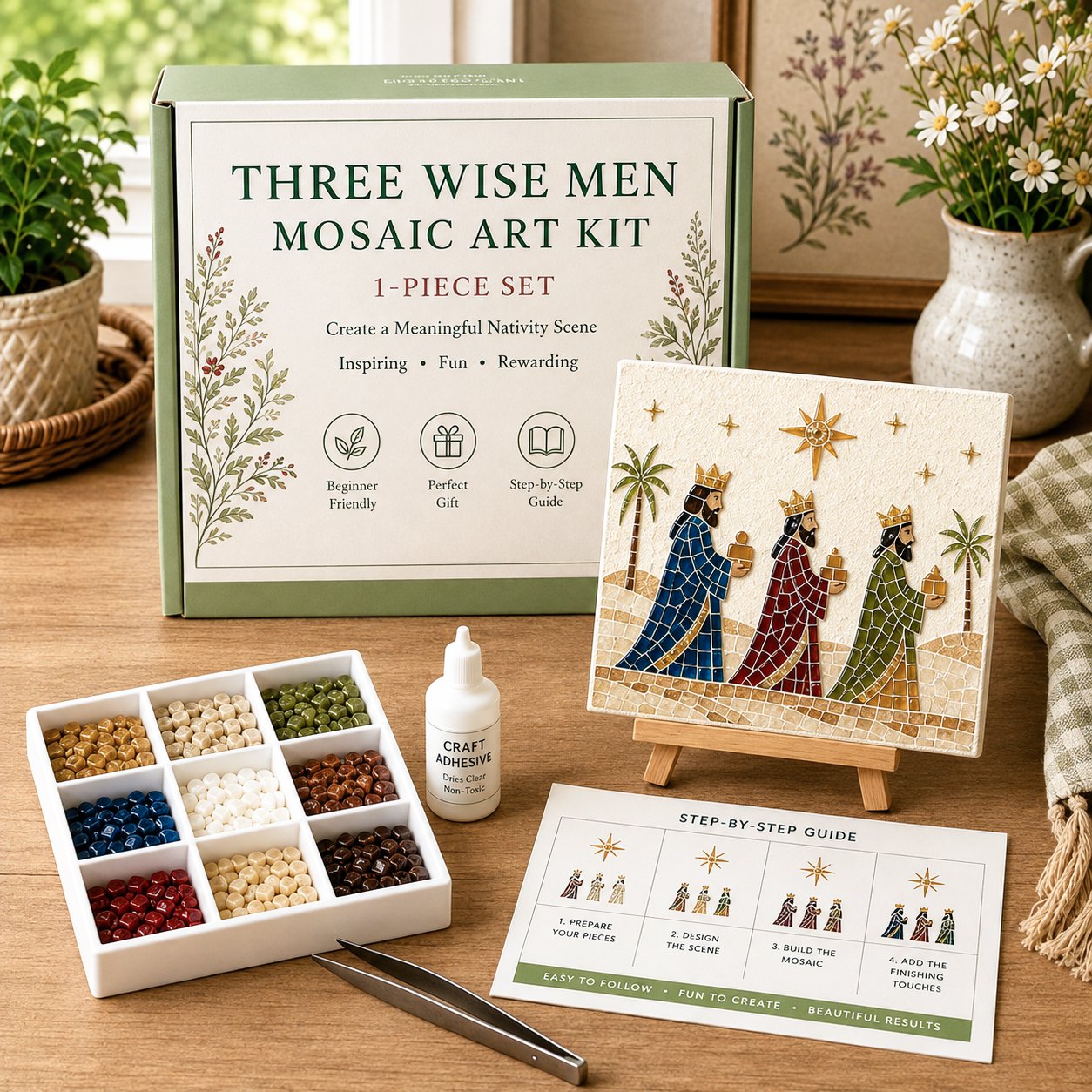 💥 LAST DAY 49% OFF - Nativity DIY Art Kit – Beginner-Friendly ✨
