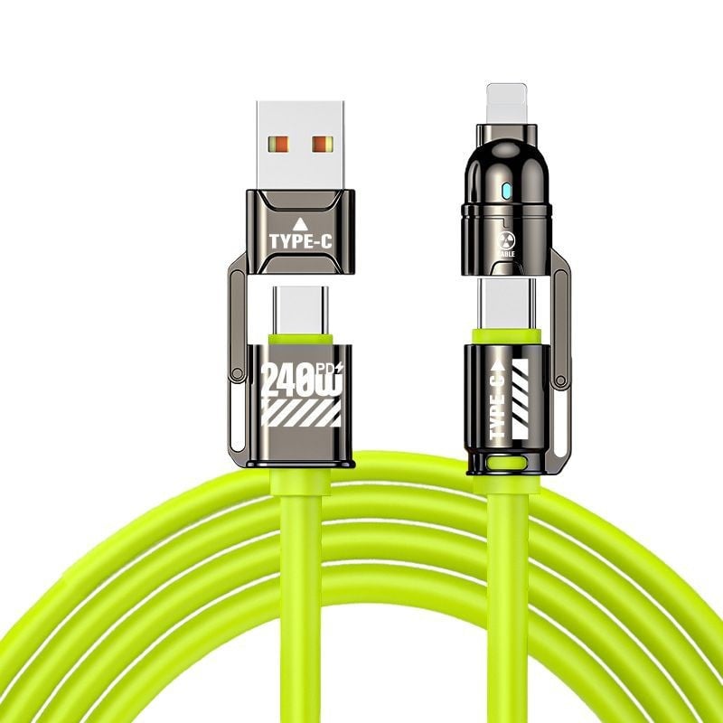 🔥 4-in-1 USB Charging Cable mFish fast charging 240W