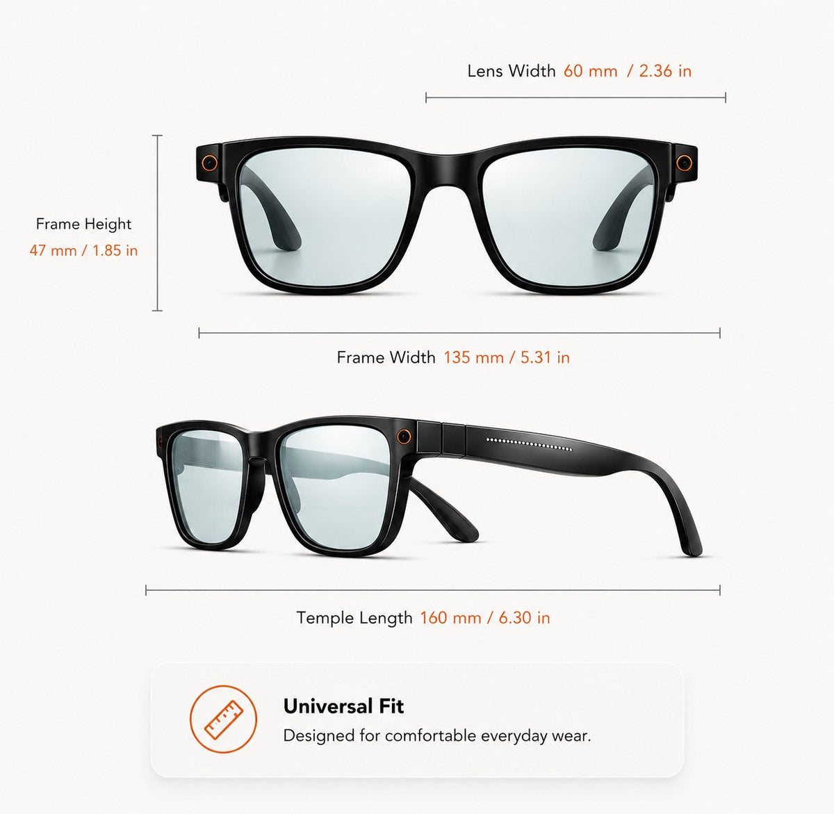 👓 50% OFF AI Smart Glasses 🎥 4K POV Camera | Multi-Language Translation & AR Navigation-H