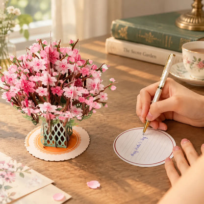 🏆50K+ SOLD! 🌼💌 Forever-Blooming 3D Flower Pop-Up Card– Personalized Love Message & Everlasting Bloom 🎁