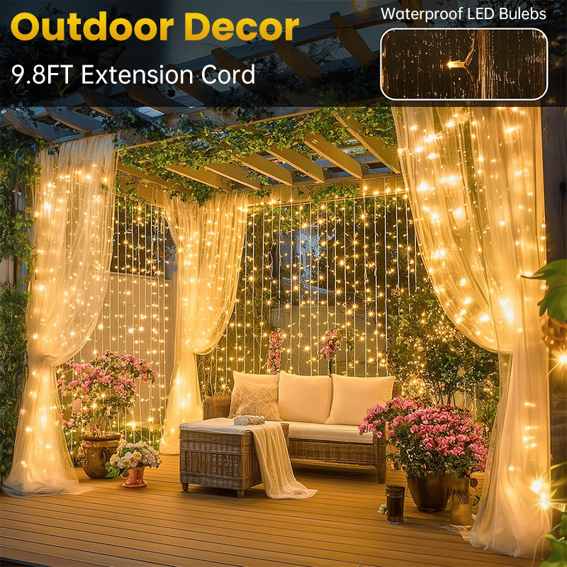 🔥50% discount-Remote-Control Led Curtain Light-9.8*9.8 FT