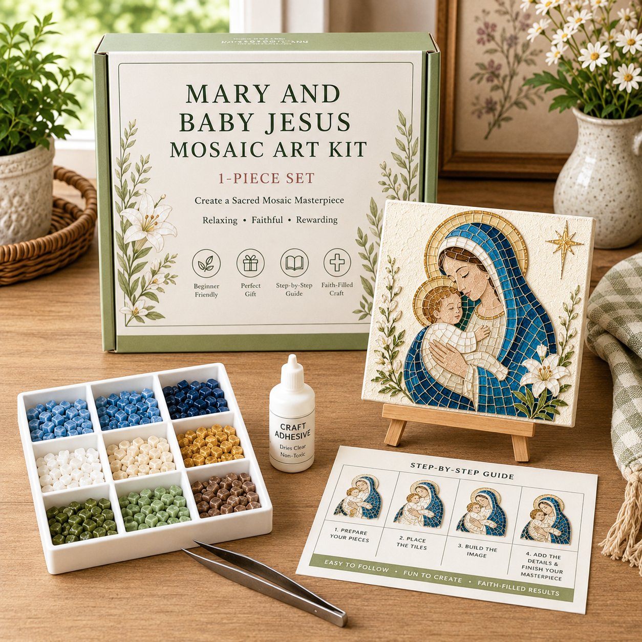 💥 LAST DAY 49% OFF - Nativity DIY Art Kit – Beginner-Friendly ✨