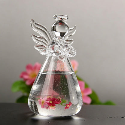 🕊️ Guardian Angel Flower Vase – Handmade Glass Keepsake | “I’m Always With You” Gift for Mother, Wife, or Friend 💐