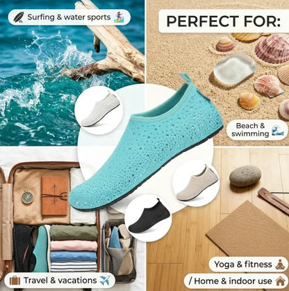 Women's Barefoot Water Shoes Travel House Slippers