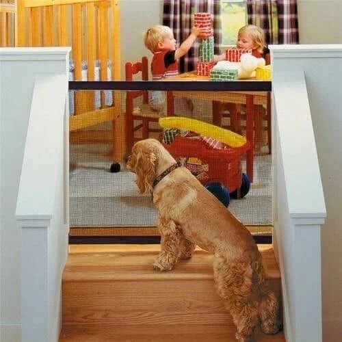 🐾 Multi-Purpose Portable Safety Gate for Kids & Pets – Doorway & Stair Guard