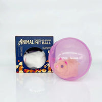 Brown Hamster+Pink Ball