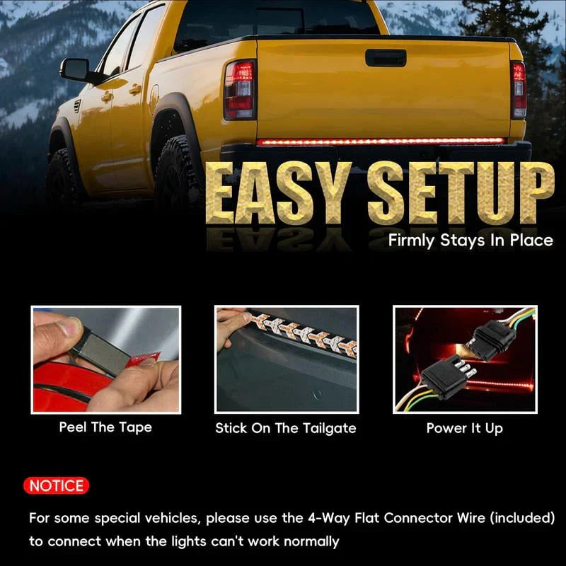 🔥🔥🔥SALE 50% OFF🚨60-Inch LED Tailgate Strip Light🛻 Upgrade Your Truck NOW !💡