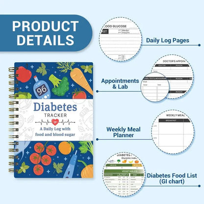 🔥📘✨Special for Diabetes🔥Diabetes Tracker Book with Food List