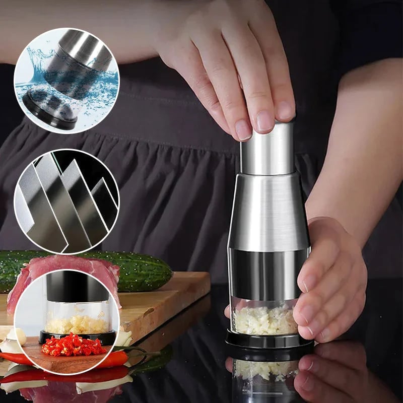 🧄Pressed Garlic Chopper+🎁FREE Squeeze Bottle — 🔥🔥Limited-Time Deal, Save Big Today!