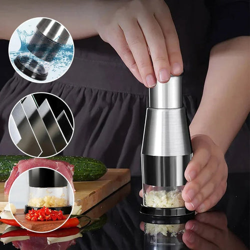 🧄Pressed Garlic Chopper+🎁FREE Squeeze Bottle — 🔥🔥Limited-Time Deal, Save Big Today!